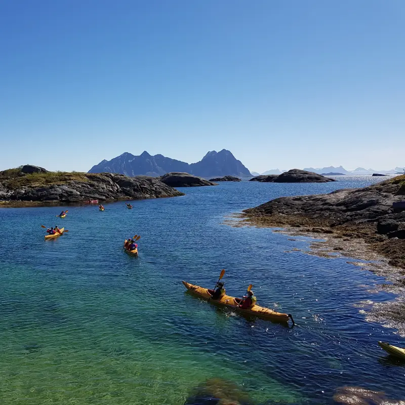 Kayakkpadling i Lofoten