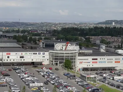 City Syd fasade, oversiktsbilde tatt med drone