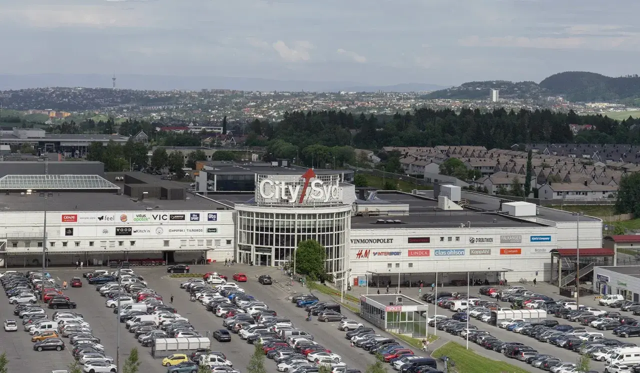 City Syd fasade, oversiktsbilde tatt med drone