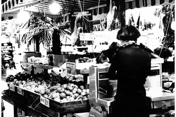 Fruktvaredisken før i tiden