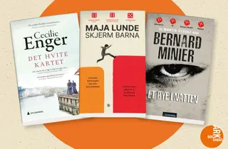 Tre pocketbøker av Cecilie Enger, Maja Lunde og Bernard Minier.