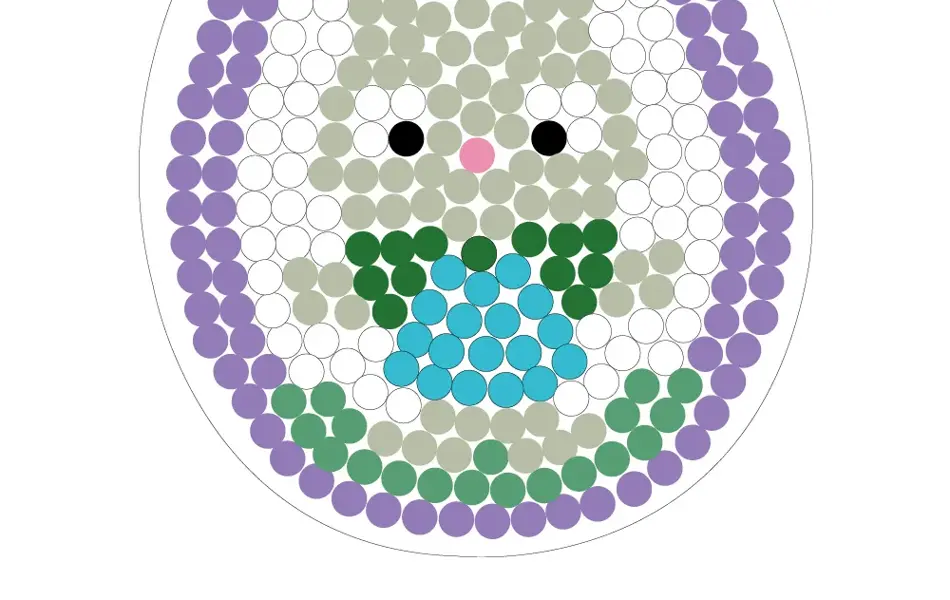 Mønster perle kanin