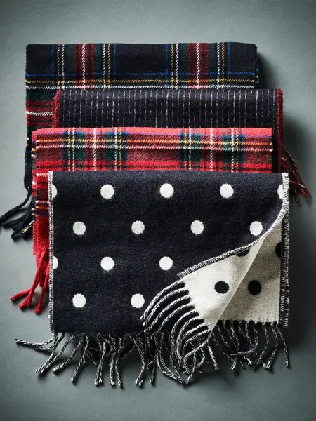 Skjerf i forskjellige mønster