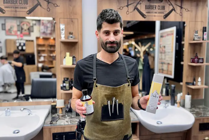 Mann fra J&K Barber Shop