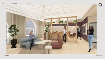 3D-tegning av kontorarealer i Torggata 2-4