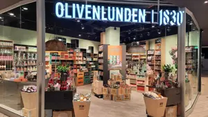 Olivenlunden 1830 butikkfasade