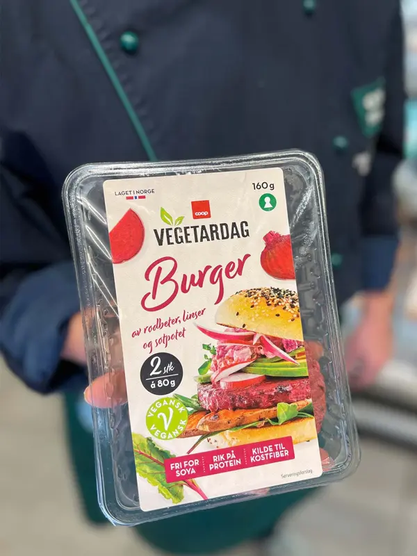 Plantebasert burger