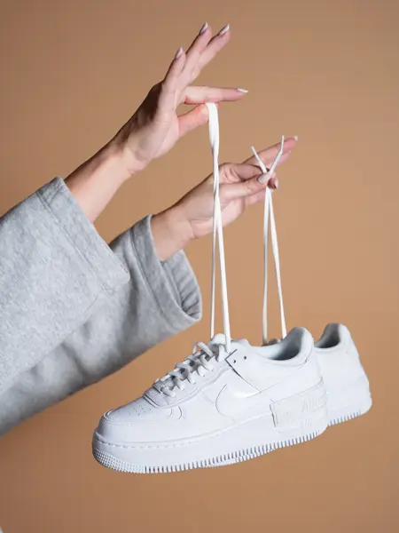 hvite Nike Air Force 1