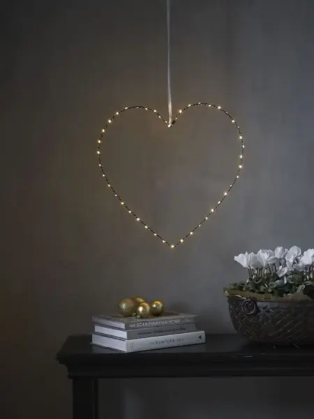 Julehjerte i lys 