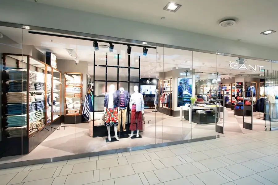 Butikkfasaden til Gant på Sandvika Storsenter