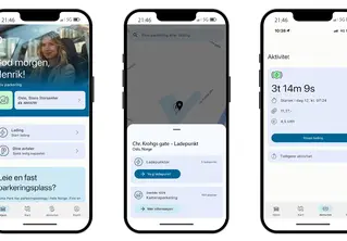 Appen Time Park Fix med visning av forskjellige statuser 