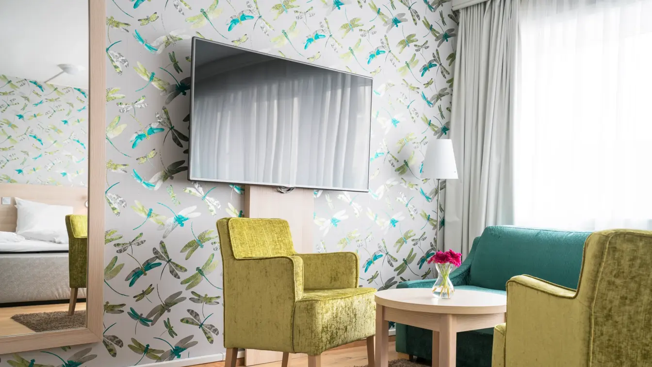 Sittegruppe i stuen i Business Room på Thon Hotel Polar