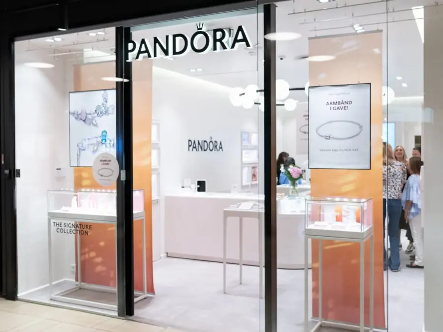 Pandora butikkfasade