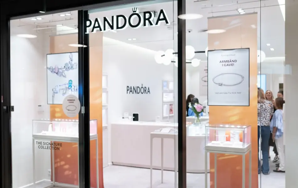 Pandora butikkfasade