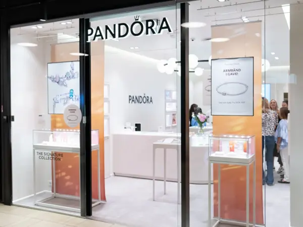 Pandora butikkfasade