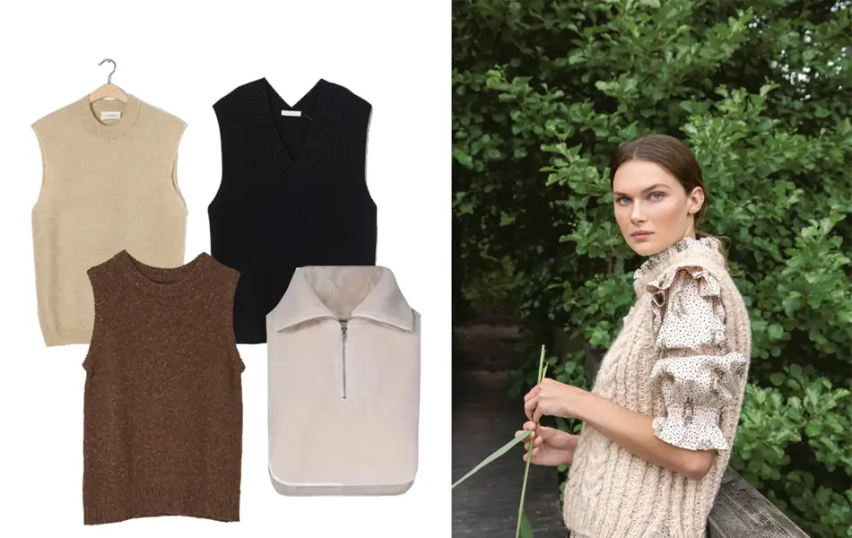 fire vester og en dame i vest