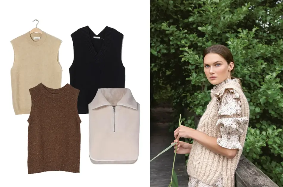 fire vester og en dame i vest