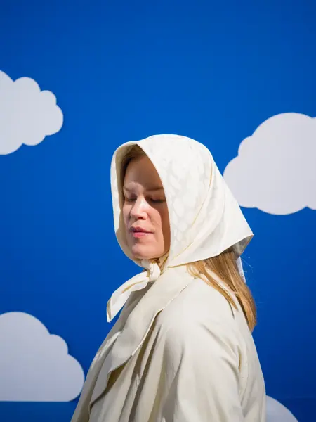 Mango tørkle brukt som skaut 199-1