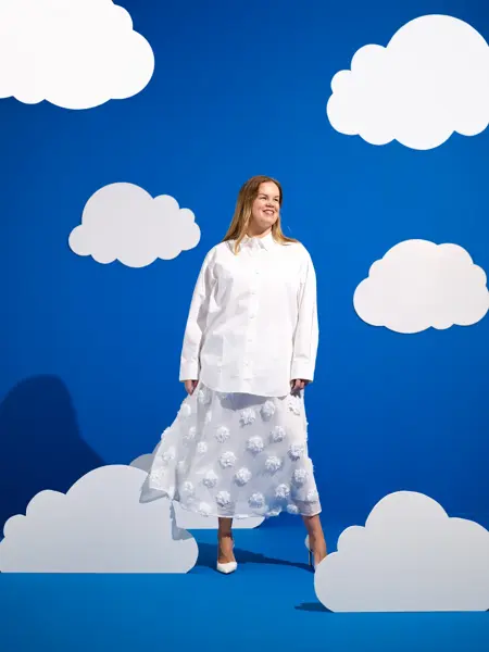 Qomo skjorte 1300 Qomo skjørt 2900 Mango pumps 599-4