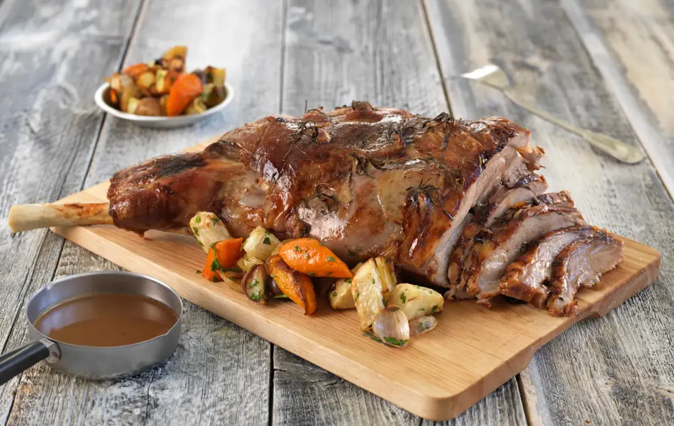 Lammestek med rotgrønnsaker