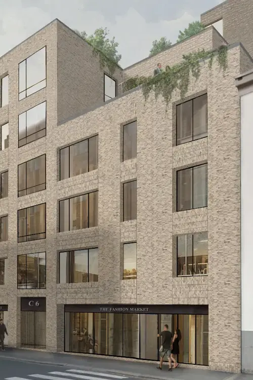 3D-illustrasjon av Bernt Ankers gate-fasade