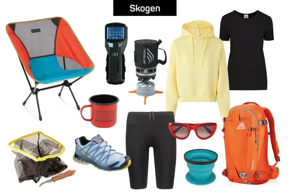 Turutstyr til å ha med i skogen