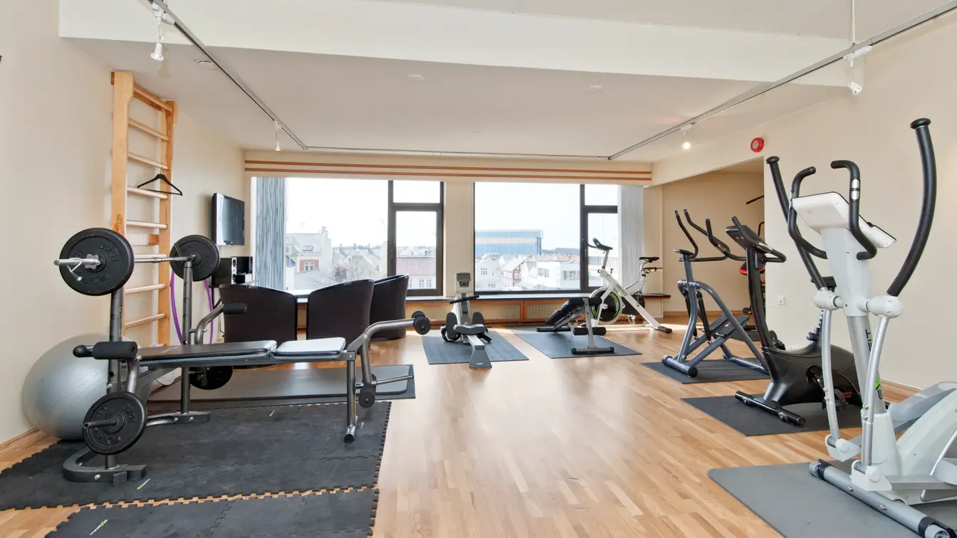 Treningsrom på Thon Hotel Saga i Haugesund