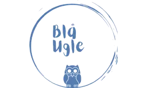 Blå Ugle logo.