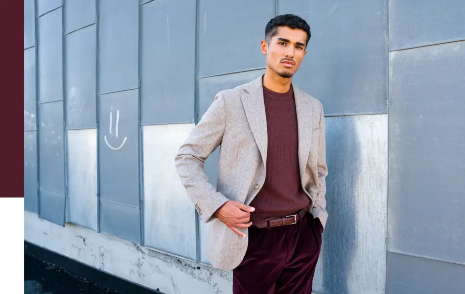 Mann viser høstmote