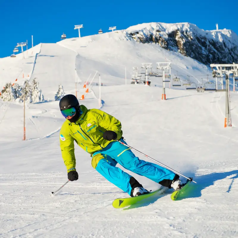 Heis opp alpinbakken ved Thon Hotel Skeikampen