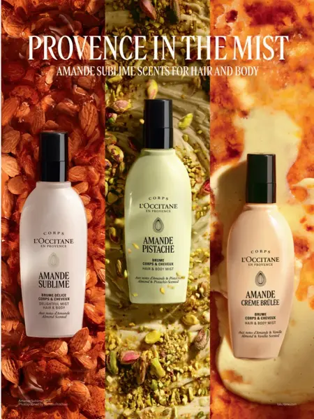 Hair & Body Mists med uimotståelige noter av mandel, søt crème brûlée og pistasj.