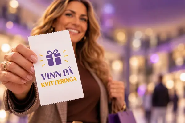Vinn på kvitteringa, AI bilde UTEN Prisfest logo