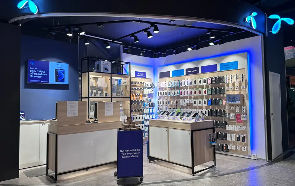 Bilde av fasaden til Telenorbutikken