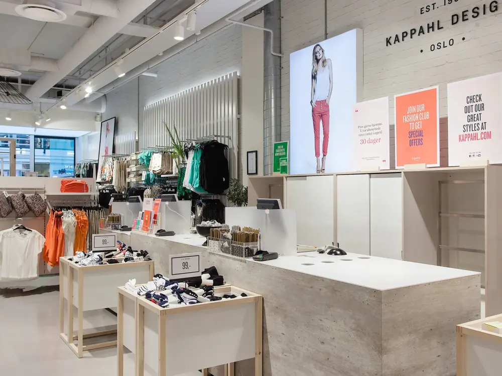 Oversikt over Kappahl-butikken