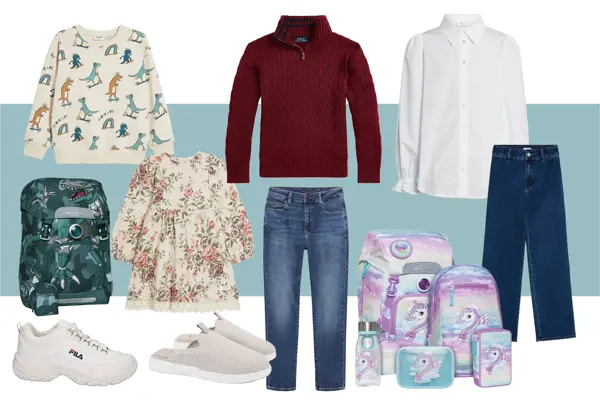 Nytt skoleår ny start barneskole ungdomsskole og student