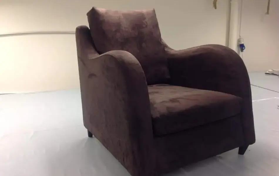 lenestol som er trukket om