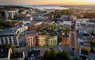 Dronningkvartalet, drone, oversikt, fasade