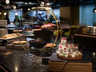 Hotellets Restaurant Vika Atrium. Dessertbord 