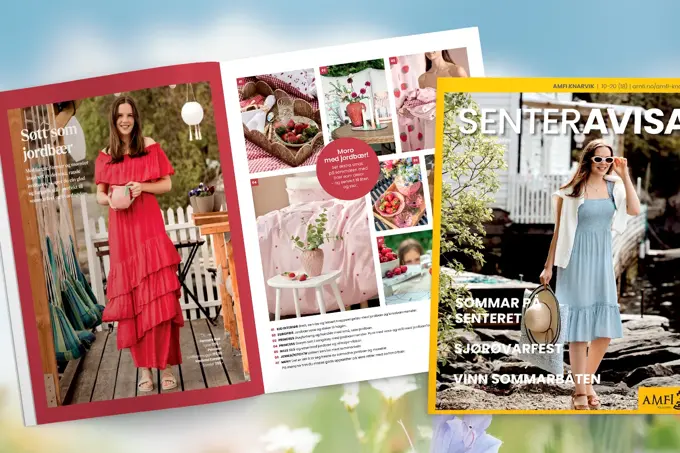 Forside sommarmagasinet AMFI Knarvik 2025