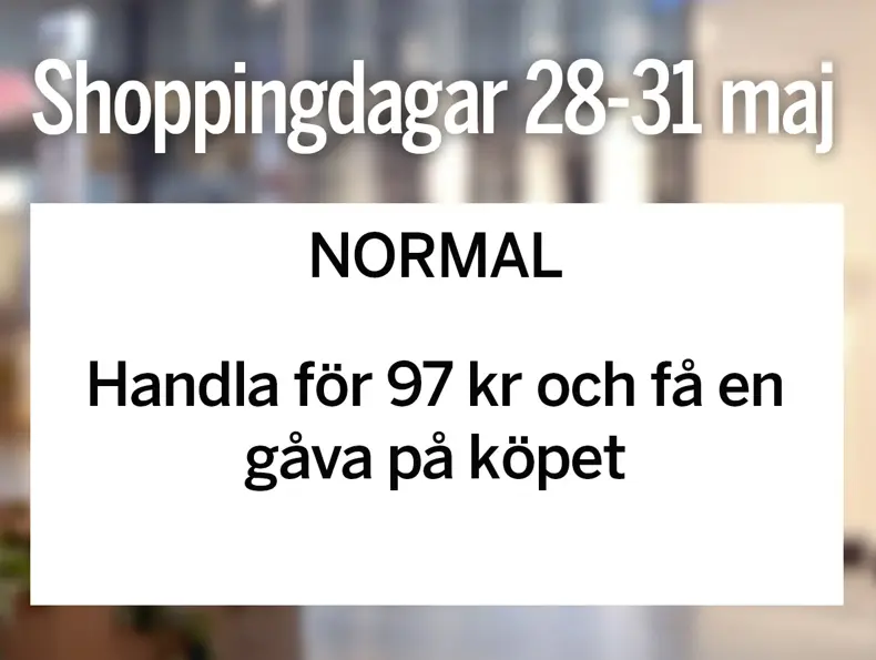 Shoppingdagar maj 2026