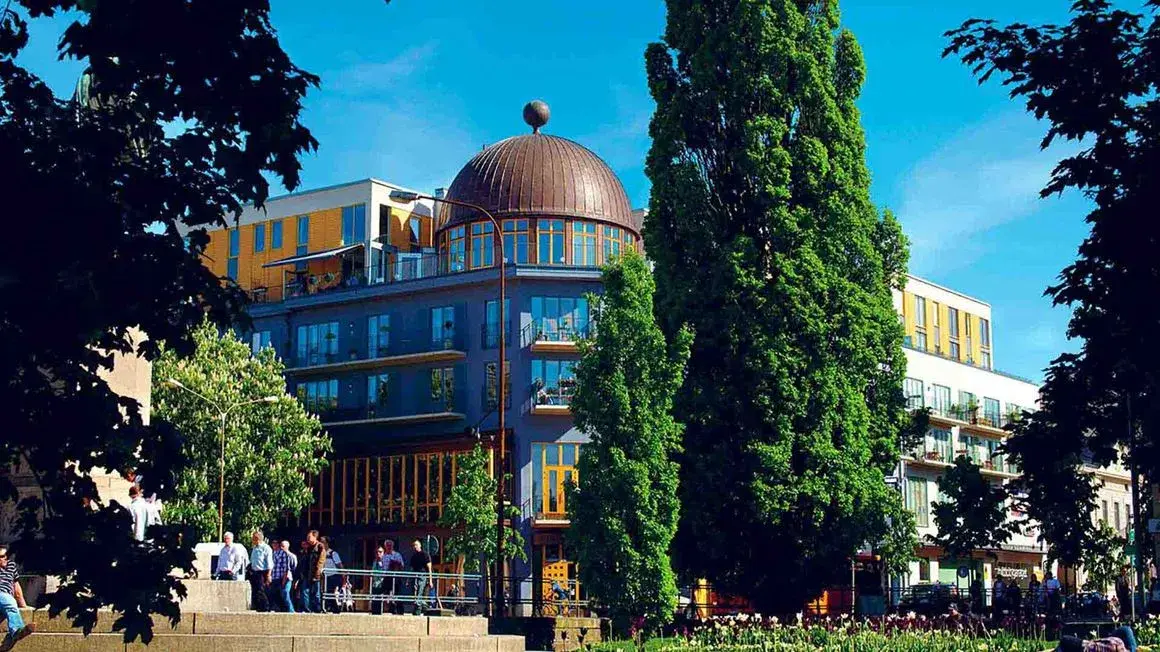 Fasadebilde av kjøpesenteret Mitt i City i Karlstad