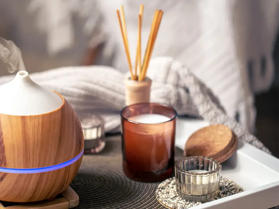 Aroma diffuser, duftlys, duftpinner og stearinlys