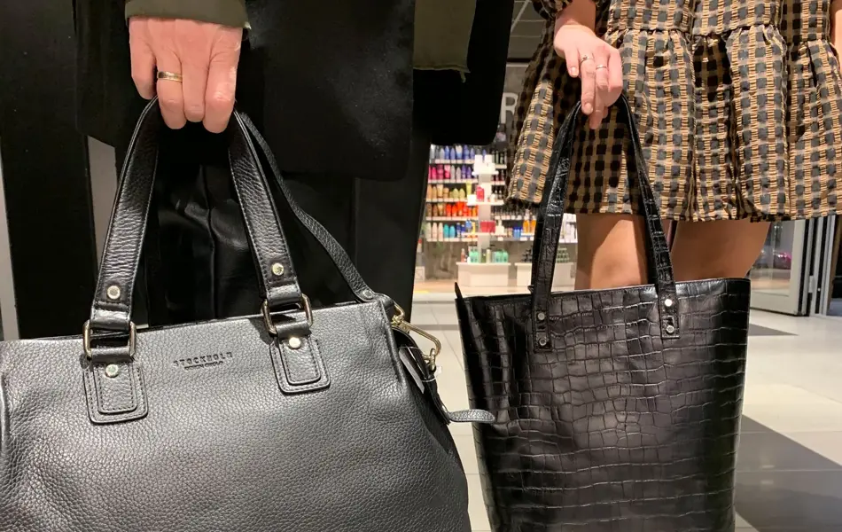 store, svarte bager/vesker fra rosetti eurosko