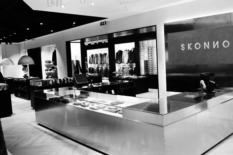 Oversikt over butikken på Skonnord 