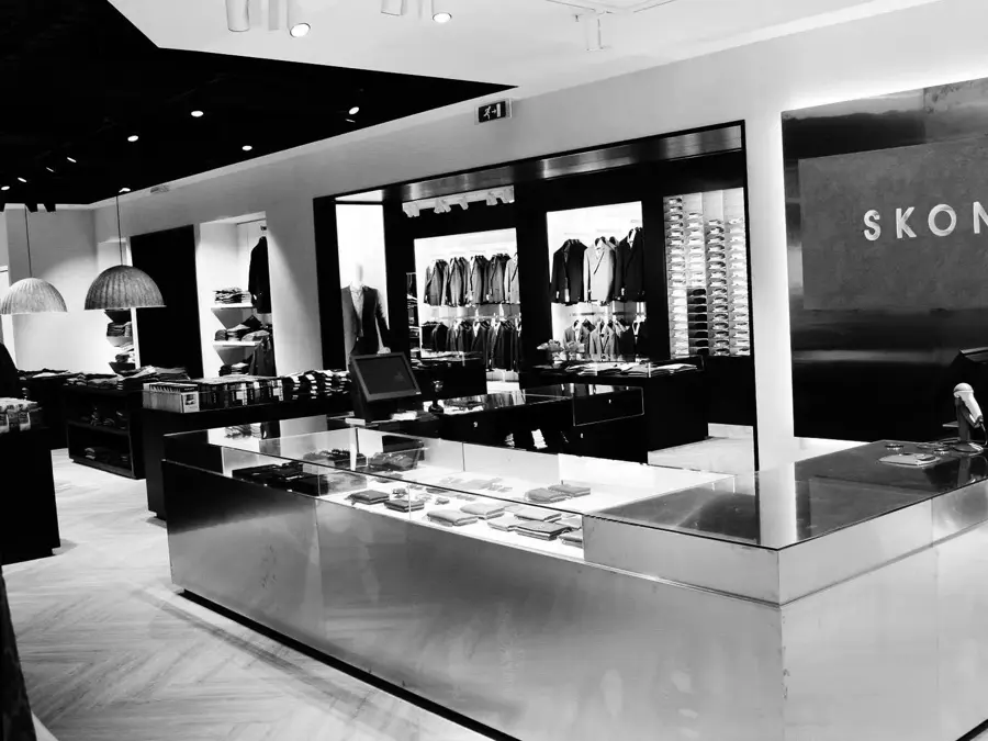 Oversikt over butikken på Skonnord 