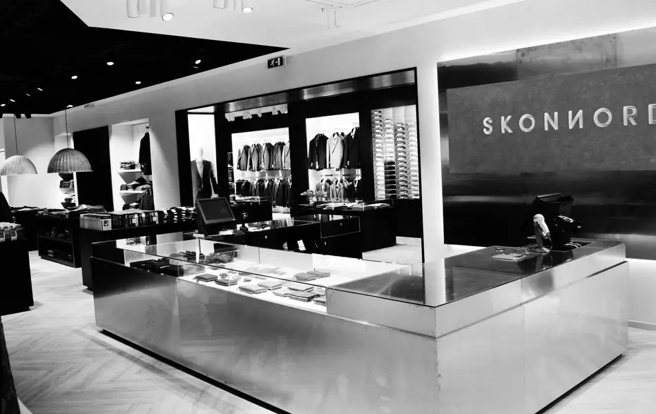 Oversikt over butikken på Skonnord 