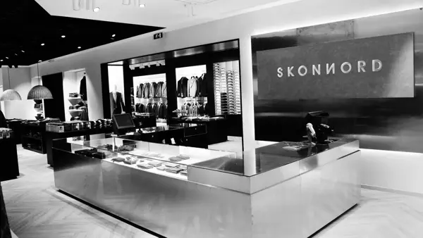 Oversikt over butikken på Skonnord 