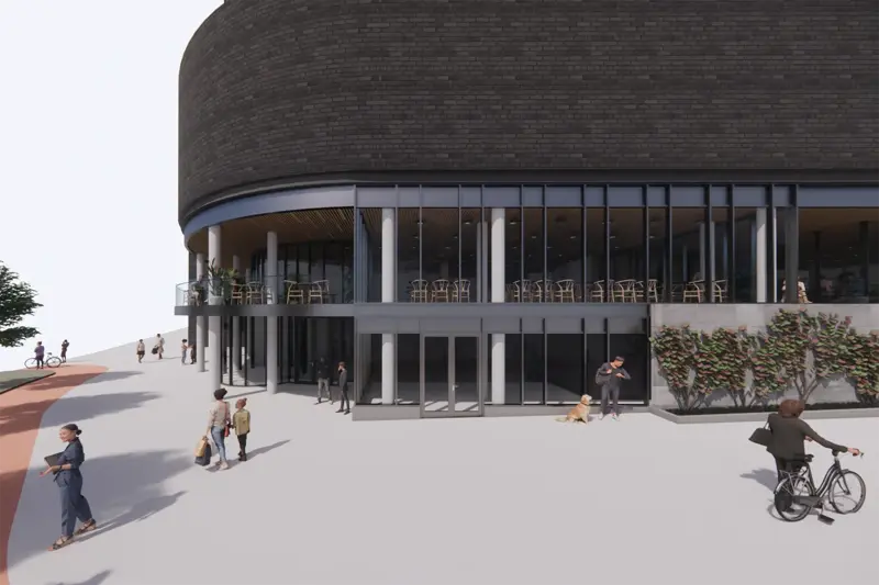 Mockup for byggeplaner på Storo