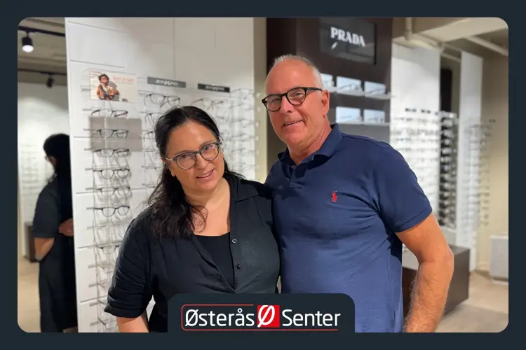 Fredbjørg og Stein driver Interoptik på Østerås senter. Med over 30 års erfaring som optiker er øynene dine i trygge hender!