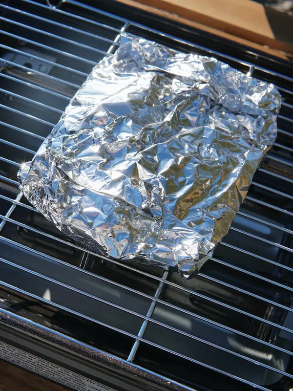 kikerter innpakket i aluminiumsfolie